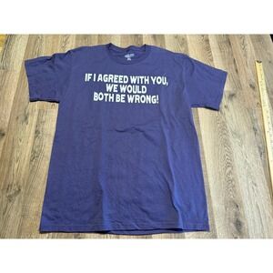 Brisco T-Shirt Mens XL Purple Adult Sarcastic Graphic Cotton Excellent